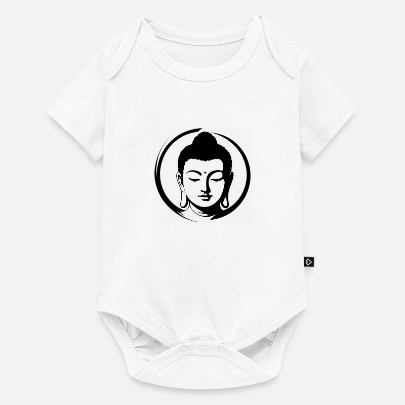 Buddha - Baby Premium Kurzarmbody - Weiß