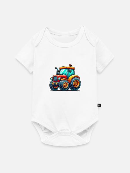 Traktor - Baby Premium Kurzarmbody - Weiß