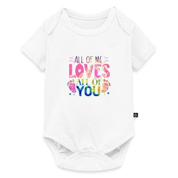 Bébé chargement babes femmes mère design nouveau-né - Body à manches courtes Premium Bébé - blanc - Devant