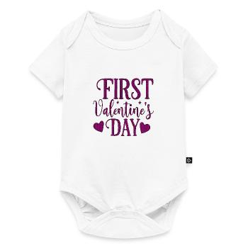 xoxo love you amore Blumen Frauen Valentinstag 14 - Baby Premium Kurzarmbody - Weiß - Vorne