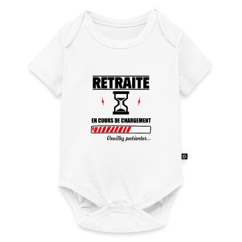 Bientôt à la retraite,futur Retraité,Retraitée - Body à manches courtes Premium Bébé - blanc - Devant
