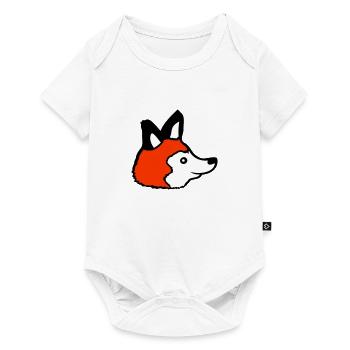 Renard Renard roux Animal sauvage Intelligent Habitants de la forêt - Body à manches courtes Premium Bébé - blanc - Devant
