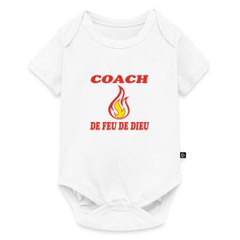 COACH DE FEU DE DIEU - Body à manches courtes Premium Bébé - blanc - Devant