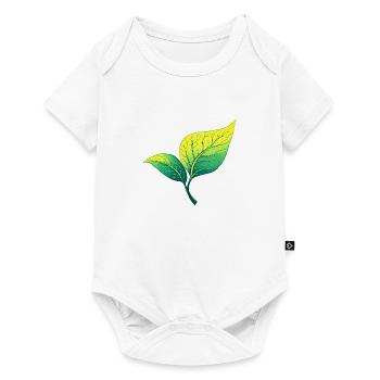 Natur - Baby Premium Kurzarmbody - Weiß - Vorne