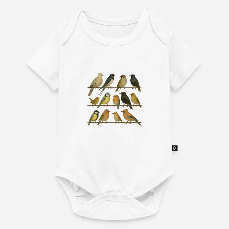 Vogelbeobachter Vogelliebhaber - Baby Premium Kurzarmbody - Weiß