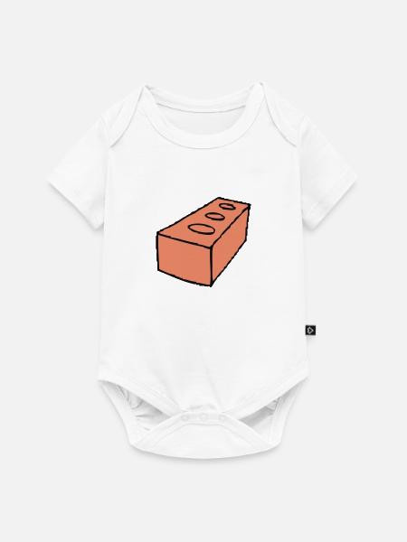 Stein - Baby Premium Kurzarmbody - Weiß