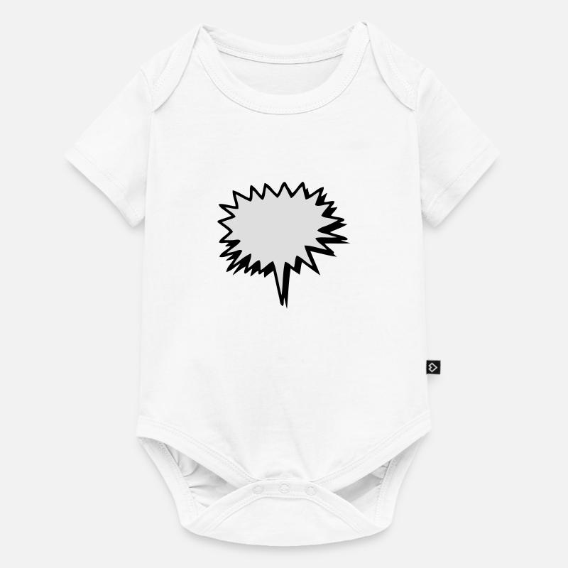 bubble, blister, speech blister, communication, - Baby Premium short-sleeve bodysuit - white