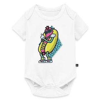 Hot Dog Funny - Baby Premium short-sleeve bodysuit - white - Front