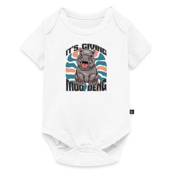 moo deng - Baby Premium Kurzarmbody - Weiß - Vorne