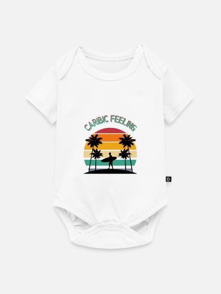 Caribic Feeling - Baby Premium Kurzarmbody - Weiß