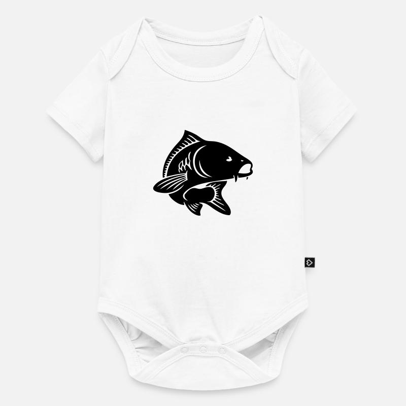 Un poisson carpe. - Body à manches courtes Premium Bébé - blanc
