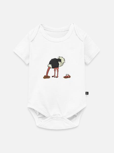 Strauss - Baby Premium Kurzarmbody - Weiß