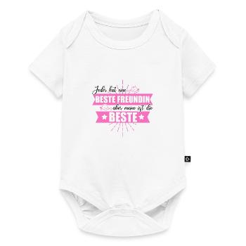 Partnerlook Beste Freundinnen - Baby Premium Kurzarmbody - Weiß - Vorne