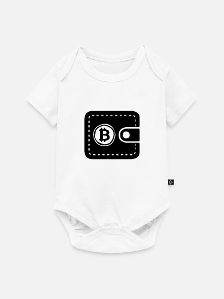 Bitcoin Wallet - Baby Premium Kurzarmbody - Weiß