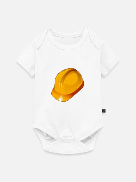 Schutzhelm - Baby Premium Kurzarmbody - Weiß