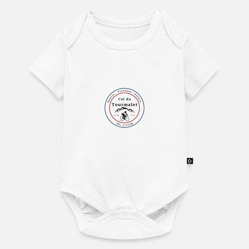 Col du Tourmalet - Baby Premium Kurzarmbody - Weiß