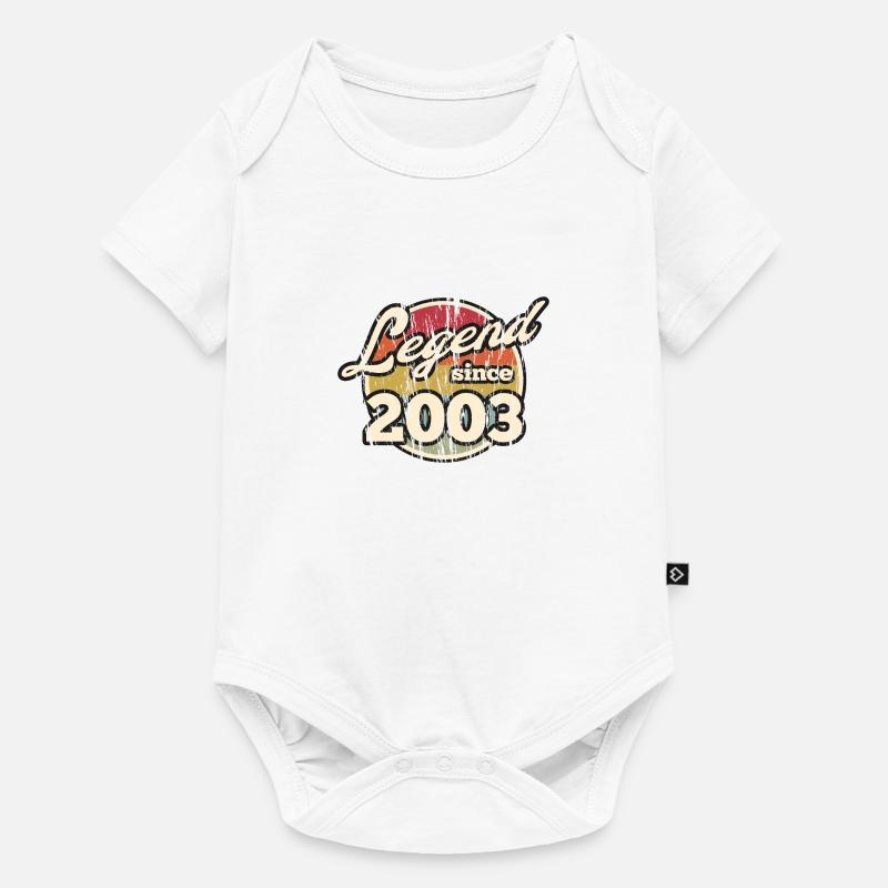 Legend since 2003 18. Geburtstag Geschenkidee - Baby Premium Kurzarmbody - Weiß