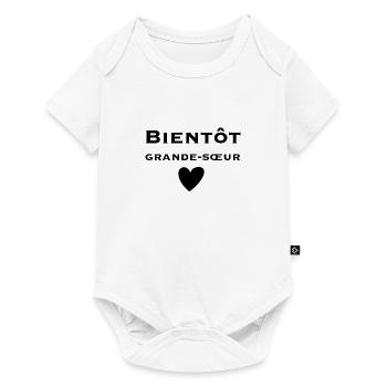 Bientôt grande-sœur - Body à manches courtes Premium Bébé - blanc - Devant