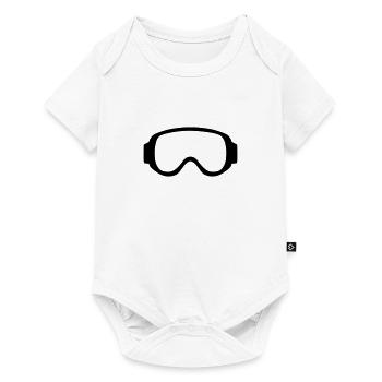 Ski goggles - Baby Premium short-sleeve bodysuit - white - Front