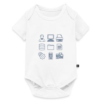 Computer Icons - Baby Premium Kurzarmbody - Weiß - Vorne