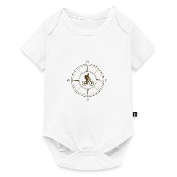 cycling - Baby Premium short-sleeve bodysuit - white - Front