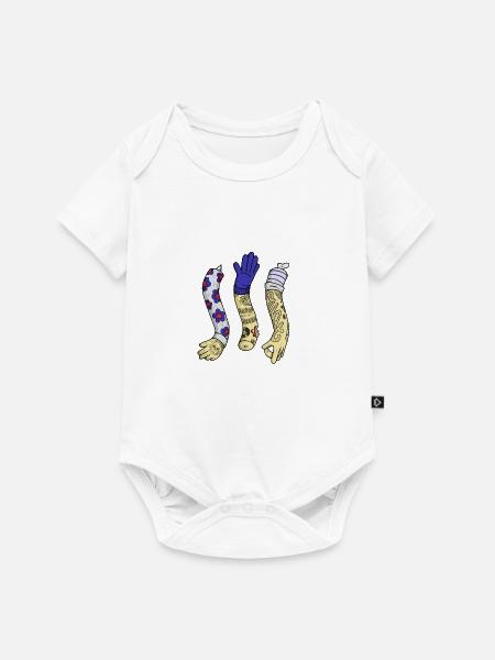 Tatoo Illustration - Baby Premium Kurzarmbody - Weiß
