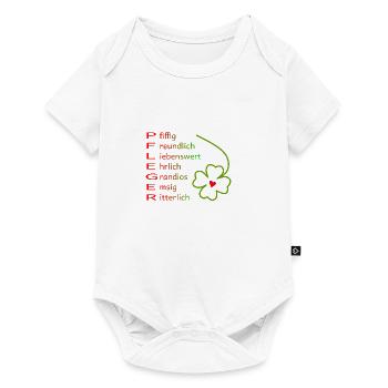 Pfleger - Baby Premium Kurzarmbody - Weiß - Vorne