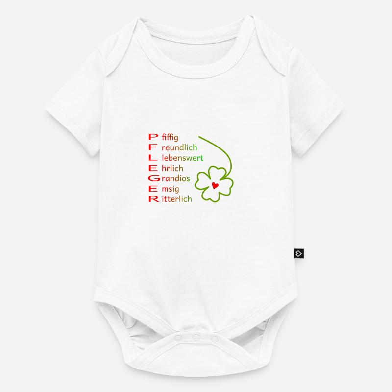 Pfleger - Baby Premium Kurzarmbody - Weiß