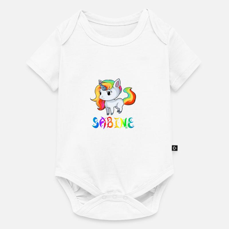 Sabine Einhorn - Body à manches courtes Premium Bébé - blanc