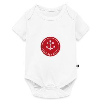 Kind der Küste | Meer | Ostsee | Nordsee | Anker - Baby Premium Kurzarmbody - Weiß - Vorne