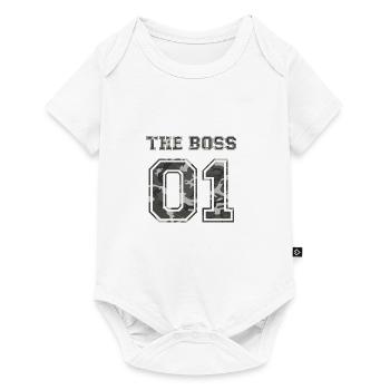 Le patron Partenaires shirt L'amour cadeau d'amour - Body à manches courtes Premium Bébé - blanc - Devant