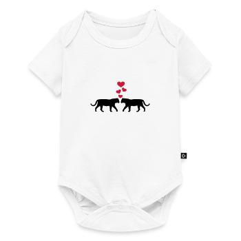 tiger - Baby Premium short-sleeve bodysuit - white - Front