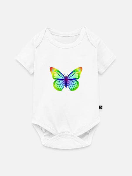 Schmetterling 1 - Baby Premium Kurzarmbody - Weiß