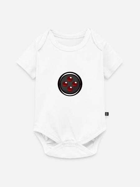 Gaming Knöpfe Tastatur - Baby Premium Kurzarmbody - Weiß