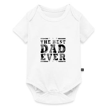 Cadeau Fête des pères Père meilleur papa Papa d'anniversaire - Body à manches courtes Premium Bébé - blanc - Devant