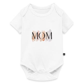 MOM - Baby Premium Kurzarmbody - Weiß - Vorne