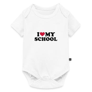 Schule - Baby Premium Kurzarmbody - Weiß - Vorne