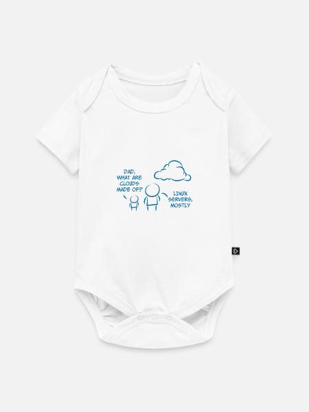 Linux Informatik Entwickler Programming Geschenk - Baby Premium Kurzarmbody - Weiß