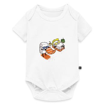Sushi beach funny fish gift Christmas - Baby Premium short-sleeve bodysuit - white - Front