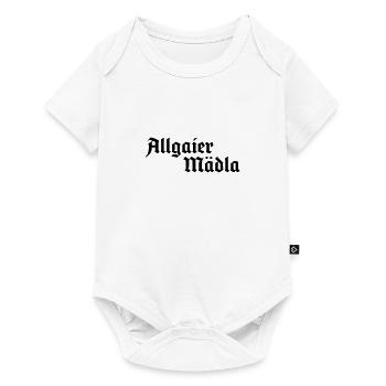 Allgaier Mädla - Allgäu Design für Frauen - Baby Premium Kurzarmbody - Weiß - Vorne