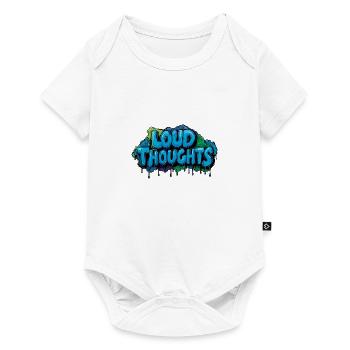 Loud Thoughts – Graffiti Lettering Design. - Baby Premium short-sleeve bodysuit - white - Front
