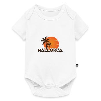 MALLORCA SUNSET - Baby Premium Kurzarmbody - Weiß - Vorne