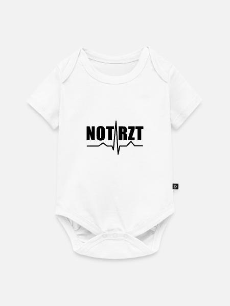 Notarzt Puls Krankenwagen Medizin Geschenk - Baby Premium Kurzarmbody - Weiß