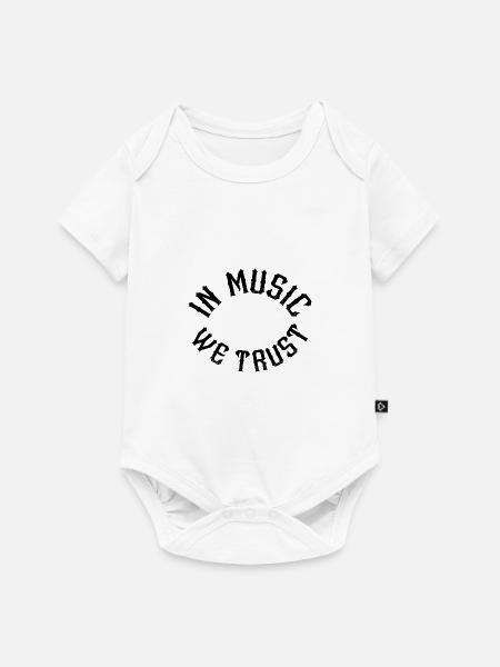 In Music we trust - Baby Premium Kurzarmbody - Weiß