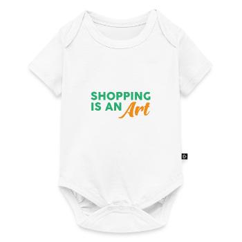 Shopping is an art - Baby Premium short-sleeve bodysuit - white - Front