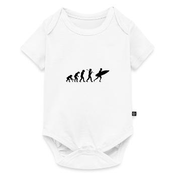 surf Brandung evolution - Baby Premium Kurzarmbody - Weiß - Vorne