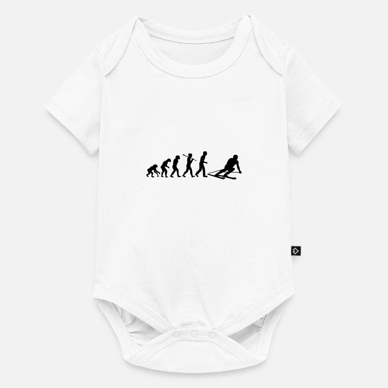 evolution ski - Baby Premium short-sleeve bodysuit - white