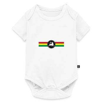 Drapeau Rasta Reggae Lion reggaeton - Body à manches courtes Premium Bébé - blanc - Devant