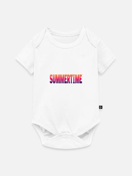 summertime - Baby Premium Kurzarmbody - Weiß