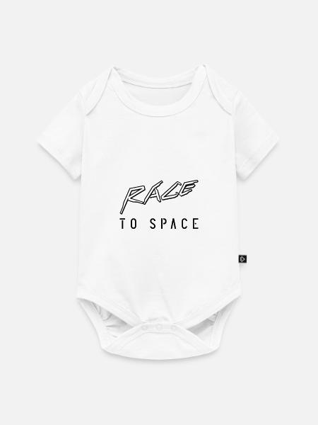 Race to space - Baby Premium Kurzarmbody - Weiß